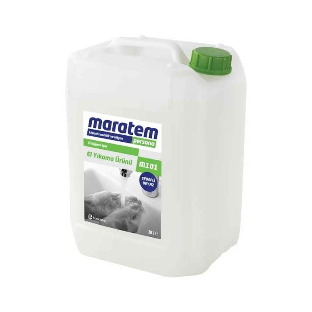 MARATEM M101 EL YIKAMA ÜRÜNÜ SEDEFLİ BEYAZ 20 L