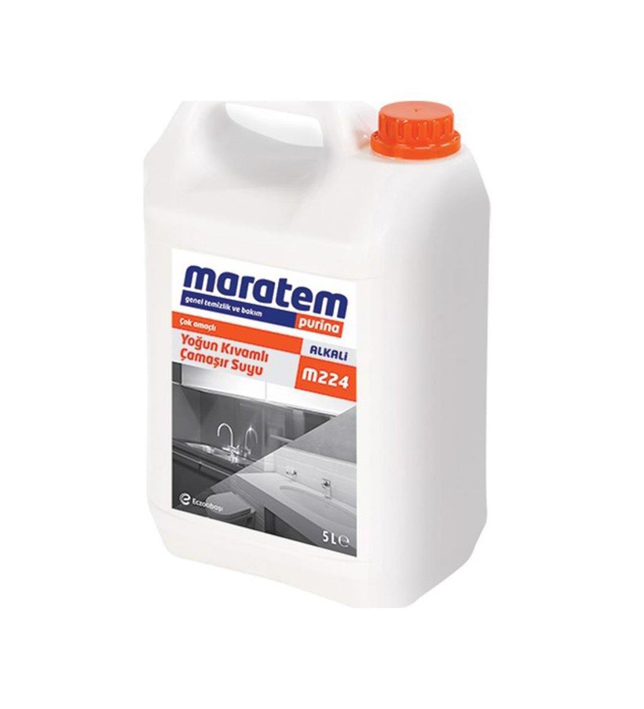 MARATEM M224 YOĞUN KIVAMLI ÇAMAŞIR SUYU 5 LT