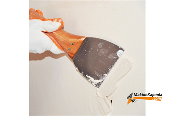 Dekor 004 Macun Ispatulası 10 Cm Ahşap Saplı