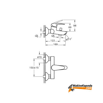 Artema A42709 Dynamic S Banyo Bataryası