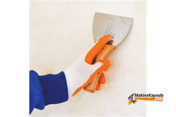 Dekor 004 Macun Ispatulası 10 Cm Ahşap Saplı