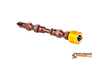 Tyson PZ2X65 mm S2 Çeliği Çift Yönlü Mıknatıs Uçlu Bits Uç (TYS9682)