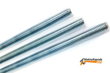 Metrik Gijon Galvaniz Kaplı Saplama Tij (10mmx1 metre)