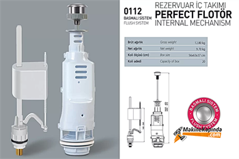 Nkp Rezervuar İç Takım Perfect Flotör Basmalı Sistem (0112)