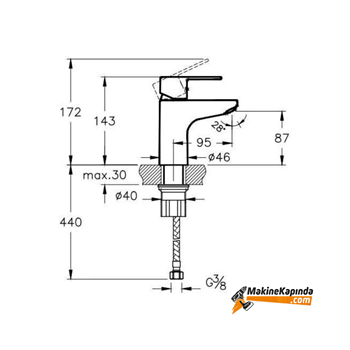 Artema A41177 Win S Lavabo Bataryası