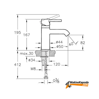 Artema A41984 Minimax S Lavabo Bataryası