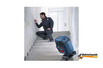 Bosch Professional GLL 2-10 Çizgi Lazer (10m Çalışma Alanı, 3 x AA Pil, IP 54 Toza Karşı Koruma Sistemi, Kırmızı Lazer, Koruma Çantası)