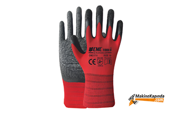 Cmc Kırmızı Latex Eldiven 1/2 (10 Numara)
