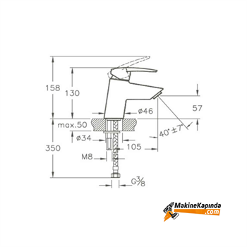 Artema A40950 Dynamic S Lavabo Bataryası