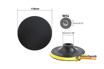 First Master Cırt Zımpara Tabanı M14 115 mm
