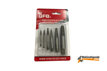 GFB Ters Kılavuz Takımı Kırık Vida Sökme Klavuz Seti (6 Parça) 3-25 Mm