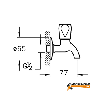 Artema A41585 Kısa Musluk