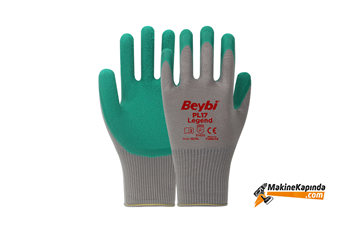 Beybi PL17 Legend Polyester Örme Lateks İş Eldiveni No:10