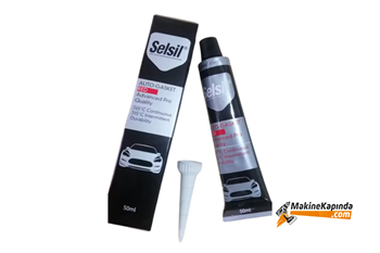 Selsil 315° Isıya Dayanıklı Kırmızı Sıvı Conta Tüp Silikon 50 ml