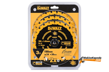 Dewalt 3 Parça Daire Testere Bıçağı 190MM DT10399