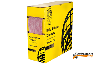 Atlas Gold Rulo Sünger Zımpara 115mmx25 m 180 Kum