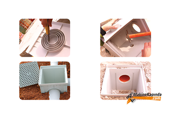20x20 Plastik Yeraltı Buat ve Rögar Kapağı Kutusu (menhol)
