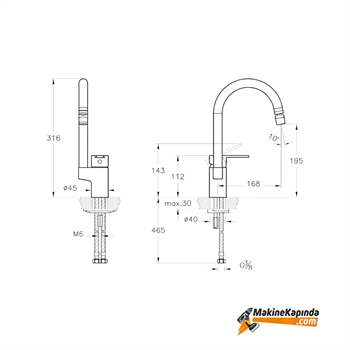 Artema A42155 Fold S Eviye Mutfak Bataryası
