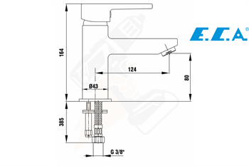 ECA 102108686 Delta Lavabo Bataryası