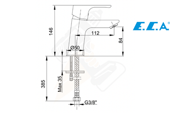 ECA 102188053 Niobe Lavabo Bataryası