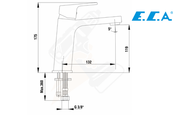 ECA 102108989 Tiera Lavabo Bataryası