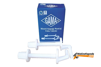 Gama Klozet Kapağı Montaj Vidası Plastik Alttan Sıkma Kod:45001