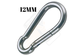 Galvanizli Karabina Yaylı Hamak Askı Salıncak Kancası 12 mm