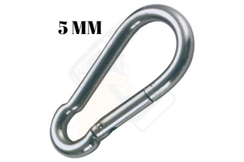 Galvanizli Karabina Yaylı Hamak Askı Salıncak Kancası 5 mm