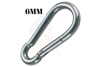 Galvanizli Karabina Yaylı Hamak Askı Salıncak Kancası 6 mm