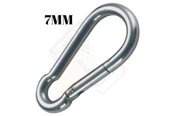 Galvanizli Karabina Yaylı Hamak Askı Salıncak Kancası 7 mm