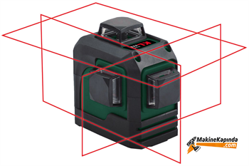 KLPRO KLLZR93 Profesyonel Yatay, Dikey ve 90° Hizalamalı Çizgi Lazer Distomat