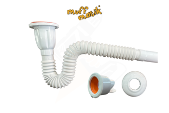 Muff Matik Körüklü Lavabo Sifonu Çekvalfli L01