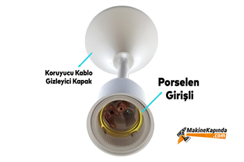 Far Tavan Lamba Tutucu Duyu Başlığı 25 cm