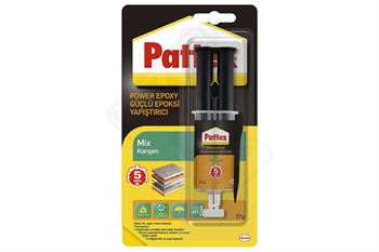 Pattex Power Epoxy Güçlü Yapıştırıcı Mix Karışım Şeffaf 27 gr