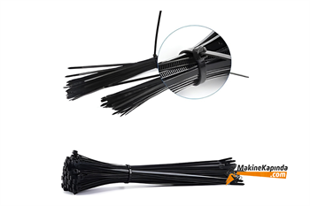 Plastik Cırt Kelepçe Kablo Bağı Siyah 4,8x300mm (100 Adet)