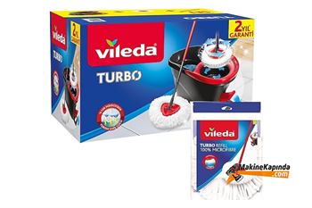 Vileda Turbo Pedallı Temizlik Seti + Üçgen Mikrofiber Yedek Paspas