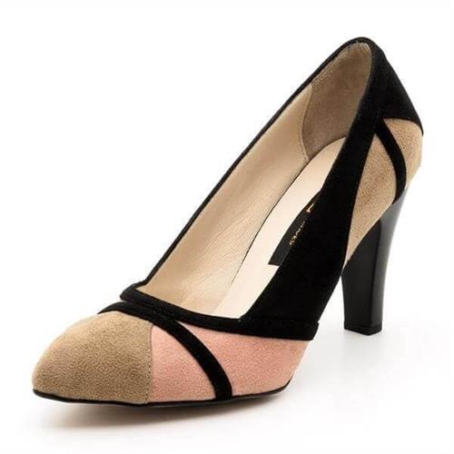 Büyük Numara Abiye Stiletto Ayakkabı 1358 bej
