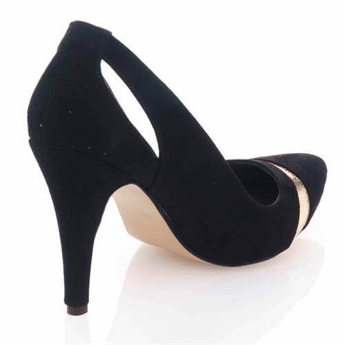 Büyük Numara Abiye Stiletto Ayakkabı 190327 Siyah
