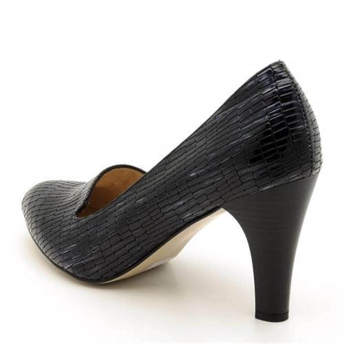 Büyük Numara Abiye Topuklu Stiletto Kadın Ayakkabı 1952 Lacivert