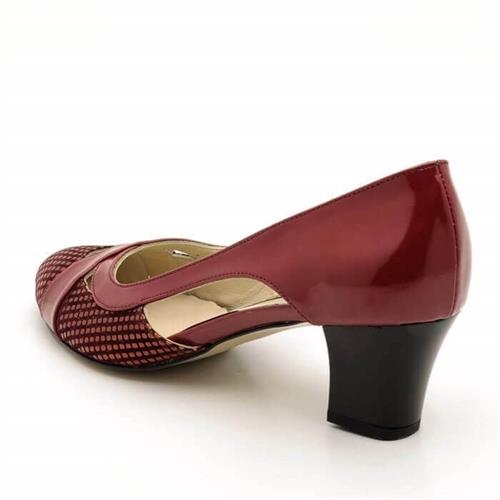 Büyük Numara Kadın Stiletto 5389 Bordo