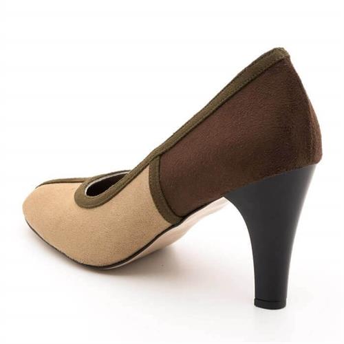 Büyük Numara Kadın Stiletto Ayakkabı 19356 Çok Renkli