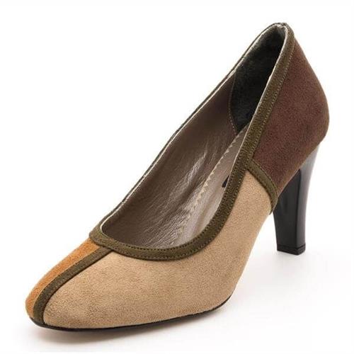 Büyük Numara Kadın Stiletto Ayakkabı 19356 Çok Renkli
