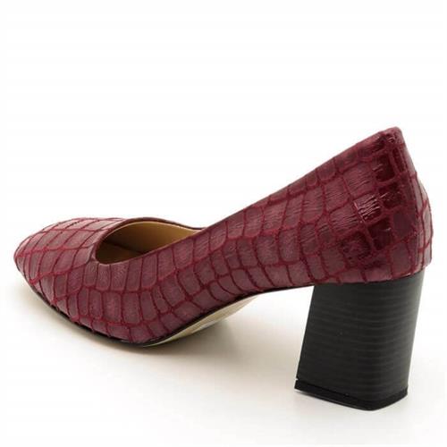 Büyük Numara Kadın Stiletto Ayakkabı 2018 Bordo