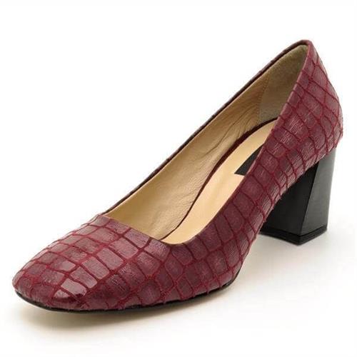 Büyük Numara Kadın Stiletto Ayakkabı 2018 Bordo