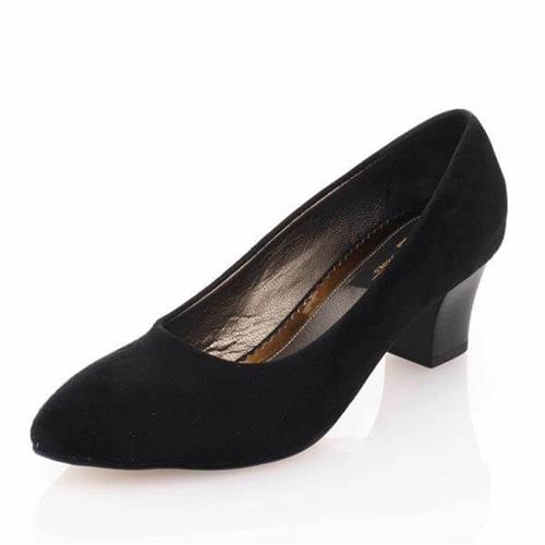 Büyük Numara Kadın Stiletto ayakkabı 1023 Siyah
