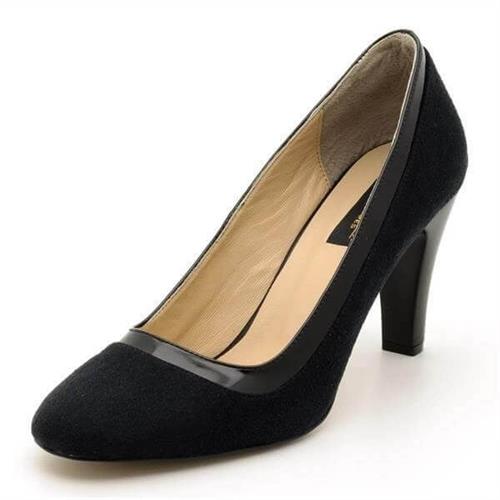 Büyük Numara Kadın Topuklu Abiye Stiletto 1973 Siyah