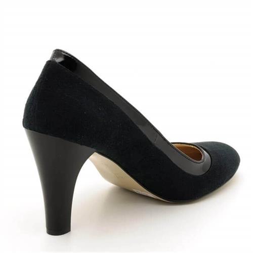 Büyük Numara Kadın Topuklu Abiye Stiletto 1973 Siyah