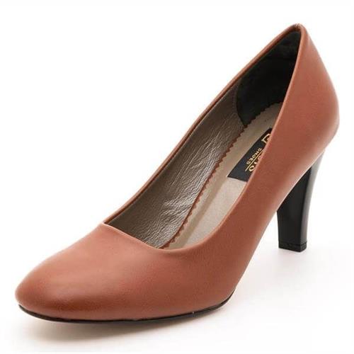 Büyük Numara Kadın Topuklu Stiletto Ayakkabı 1923 Taba