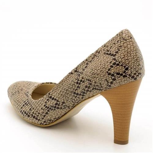 Büyük Numara Stiletto Abiye 1071 Yılan Baskı