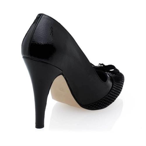 Büyük Numara Stiletto Topuklu Ayakkabı 190330 Siyah